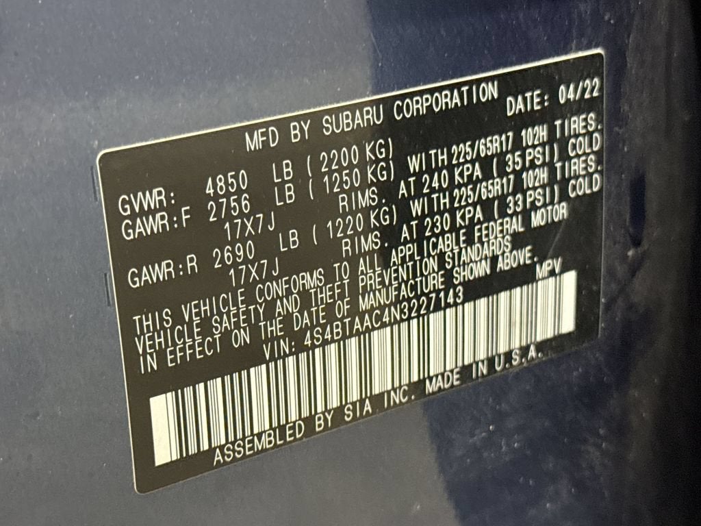 2022 Subaru Outback CVT