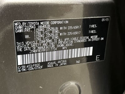 2015 Toyota RAV4 LE