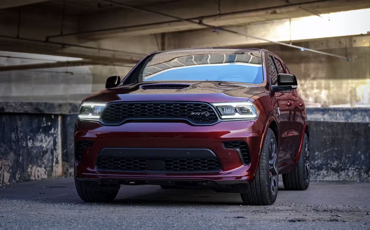 A Dodge SUV in a parking lot
