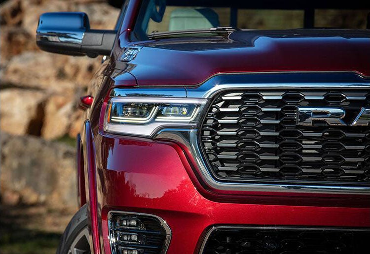Closeup fron of RAM truck