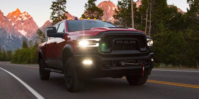 Ram 2500 with headlight on