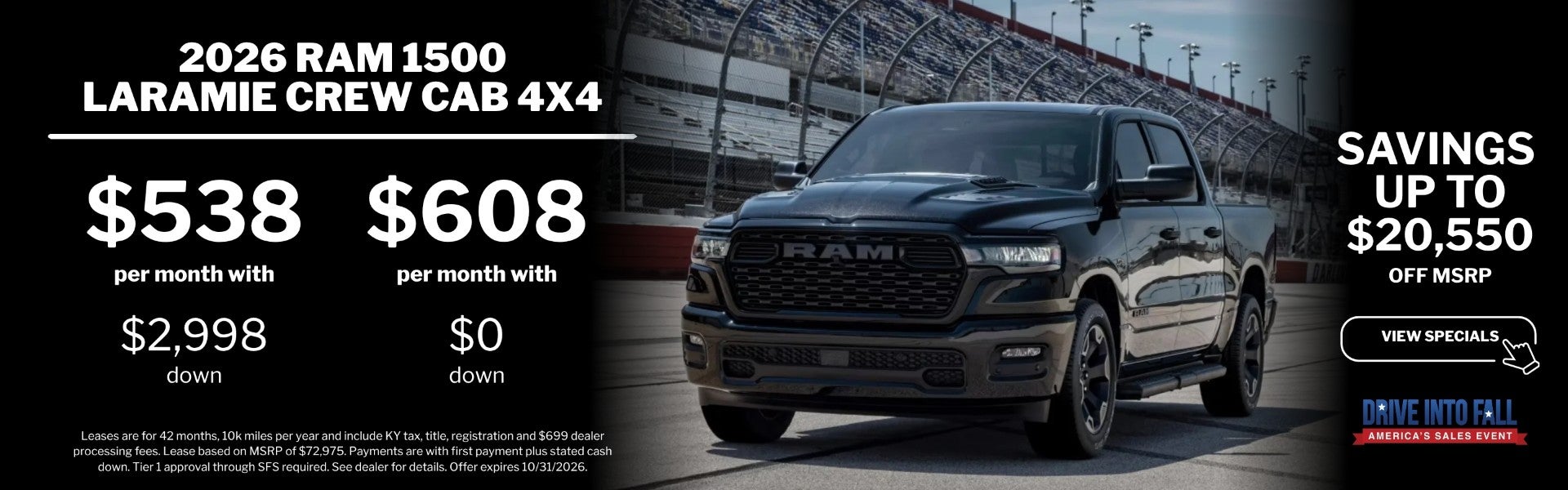 RAM 1500 laramie lease